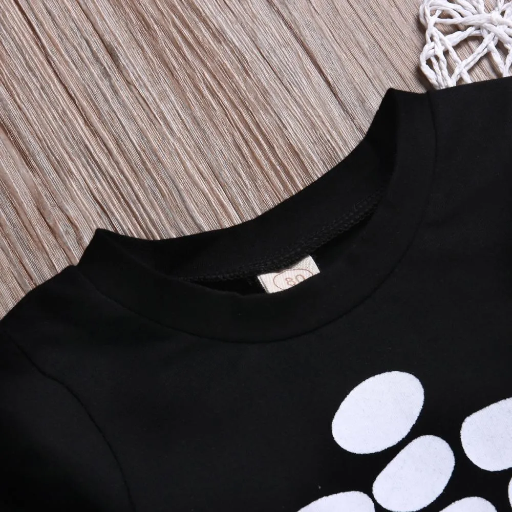 Halloween Skeleton Printed Long Sleeve   Black and White Striped Pants for Boys Wholesale