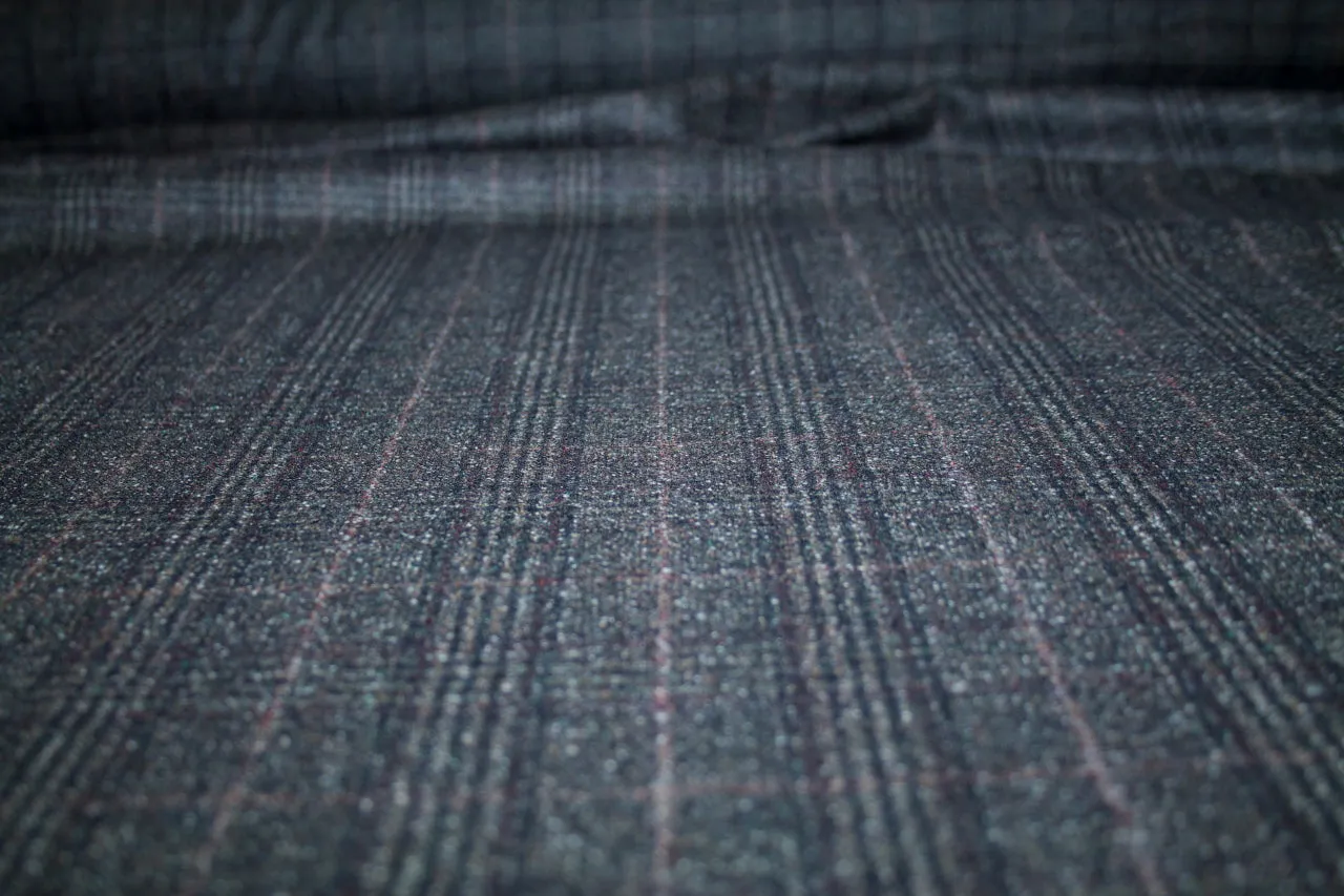 J0seph Abb0ud Plaid Cashmere Blend Flannel - Brown Tones
