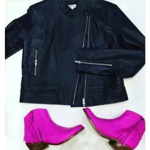 Jfahri Horizon Leather Jacket - Black