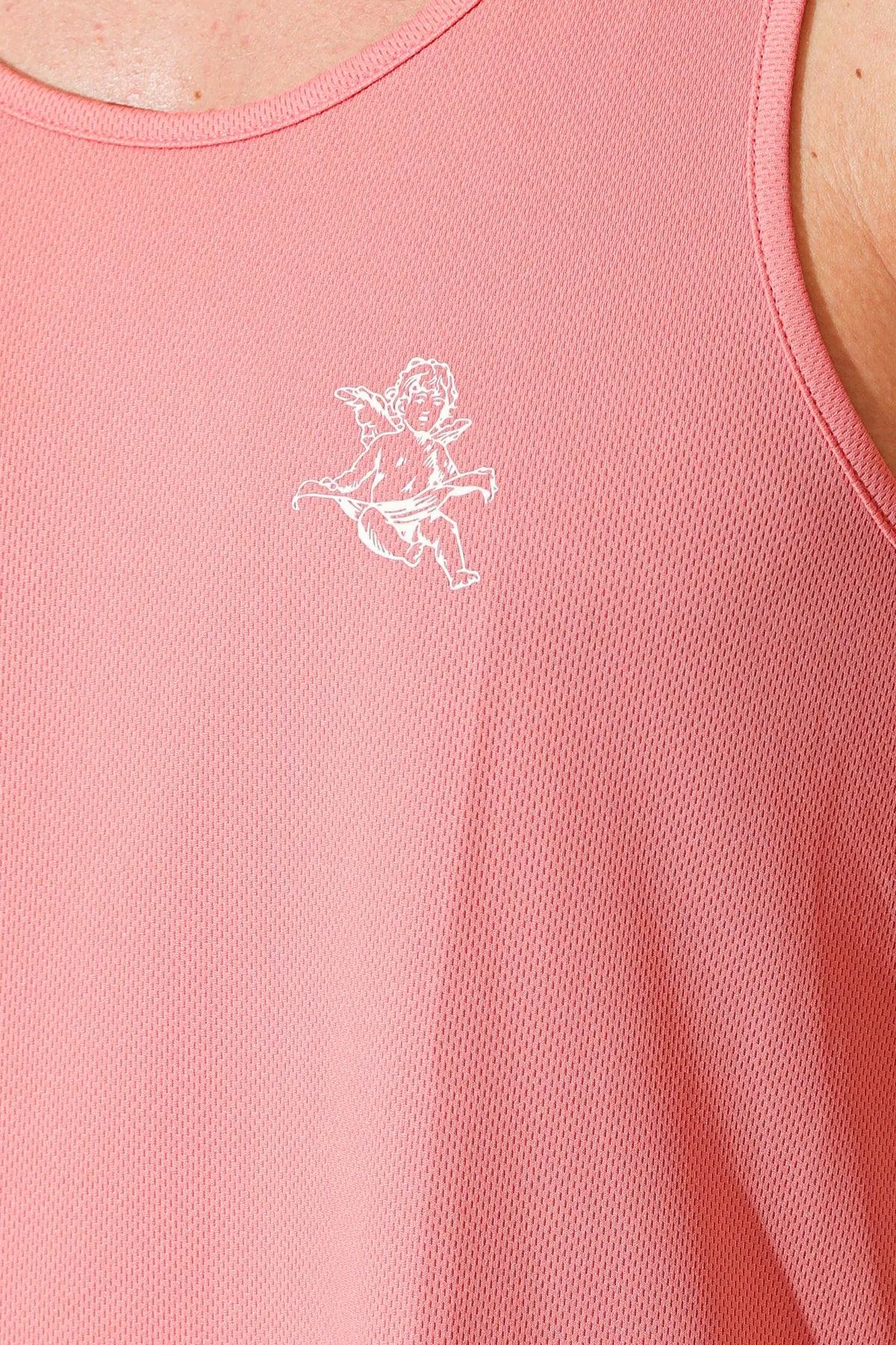 JJ Cool-Dry Gym Stringer - Pink Angel