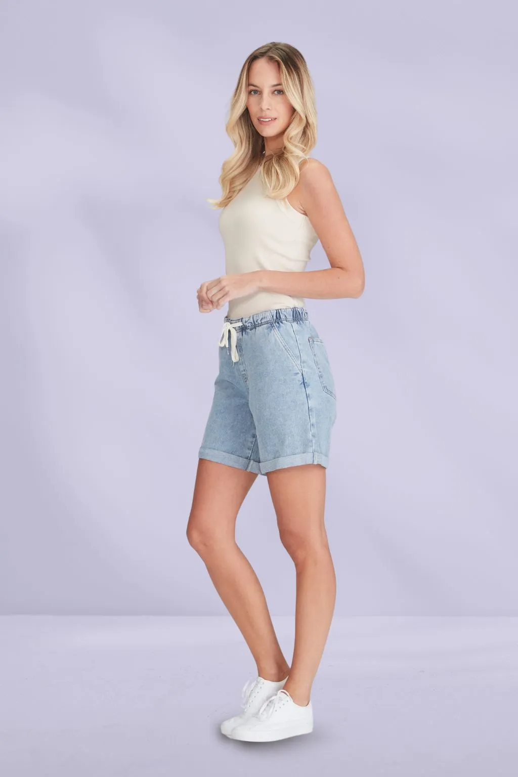 Junkfood Demi Shorts Blue
