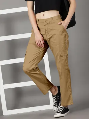 Khakhi Cotton 6 Pocket Cargo Pants