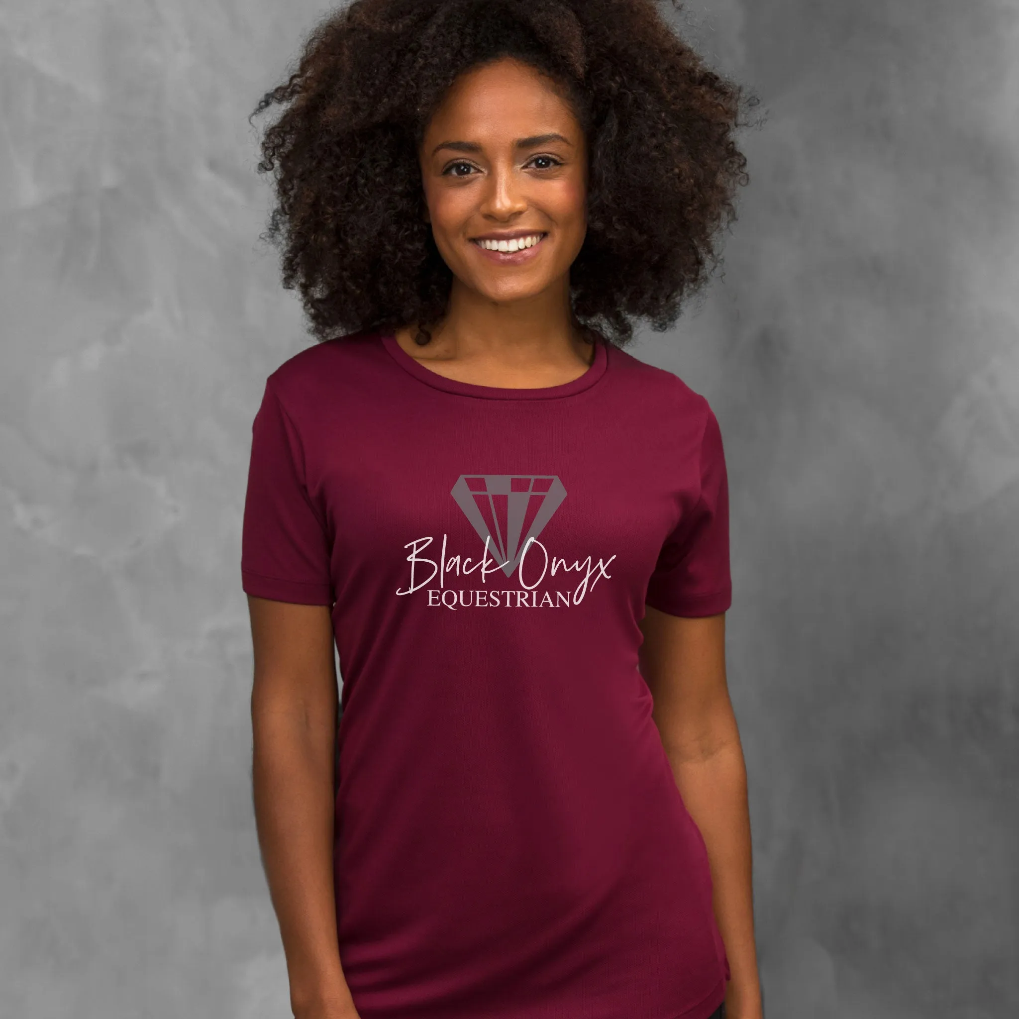Ladies Keep Cool Performance T-Shirt - Burgundy