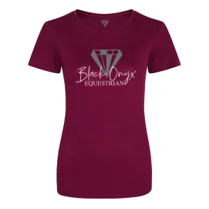 Ladies Keep Cool Performance T-Shirt - Burgundy