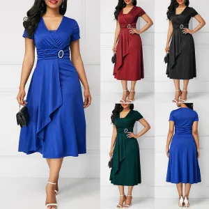 Large Swing Midi Evening Party Dress