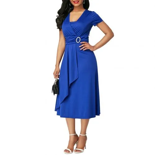 Large Swing Midi Evening Party Dress