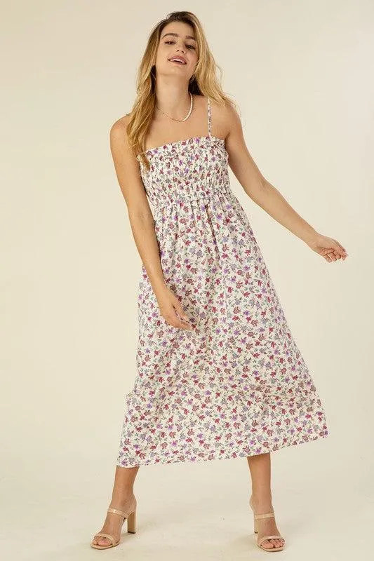LILOU Smocked Cami Maxi Dress