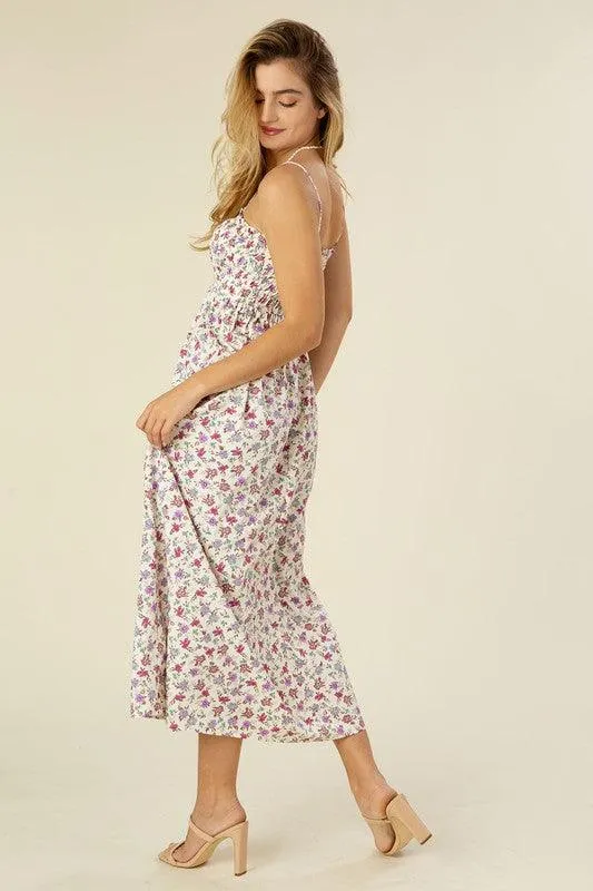 LILOU Smocked Cami Maxi Dress