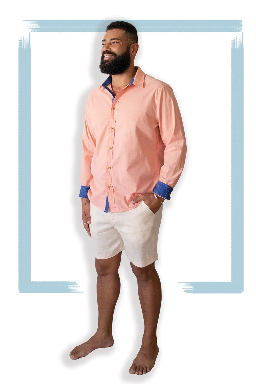 Linen Shorts | Coco Cream