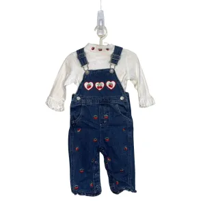 LS Berry Shirt & Overall Set