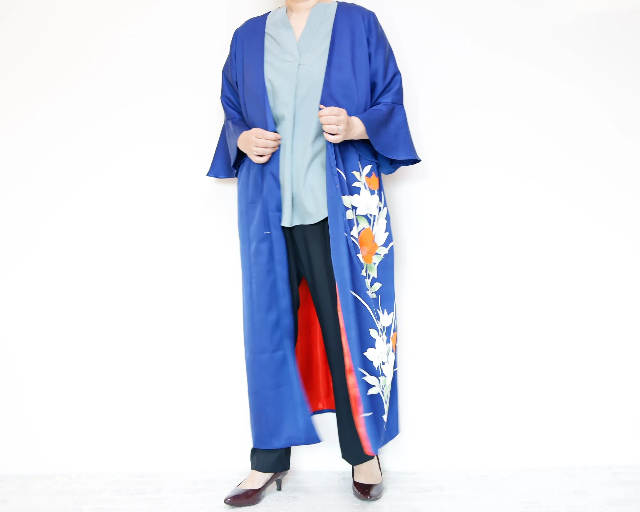 <D16-006> KIMONO WRAPED Dress'n Coat