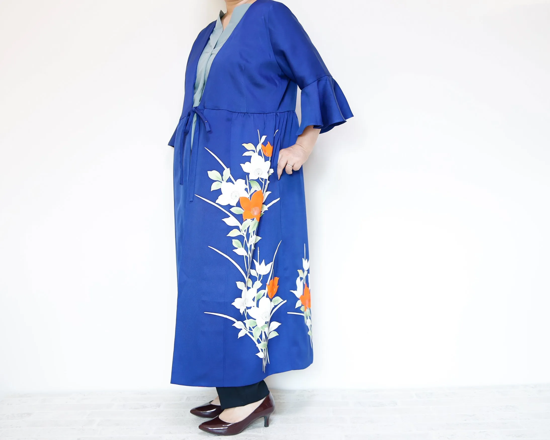 <D16-006> KIMONO WRAPED Dress'n Coat