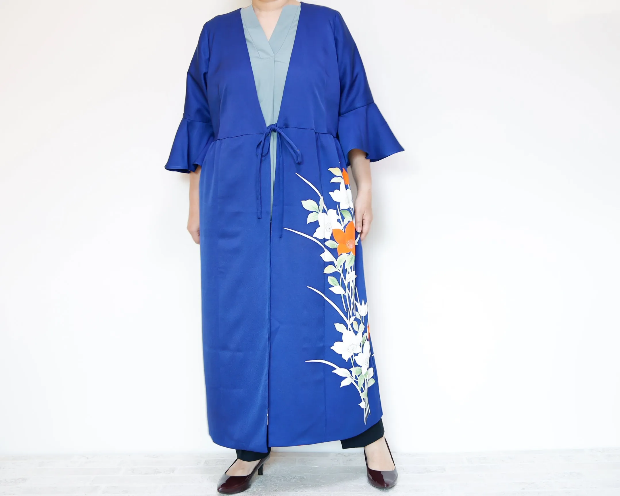 <D16-006> KIMONO WRAPED Dress'n Coat