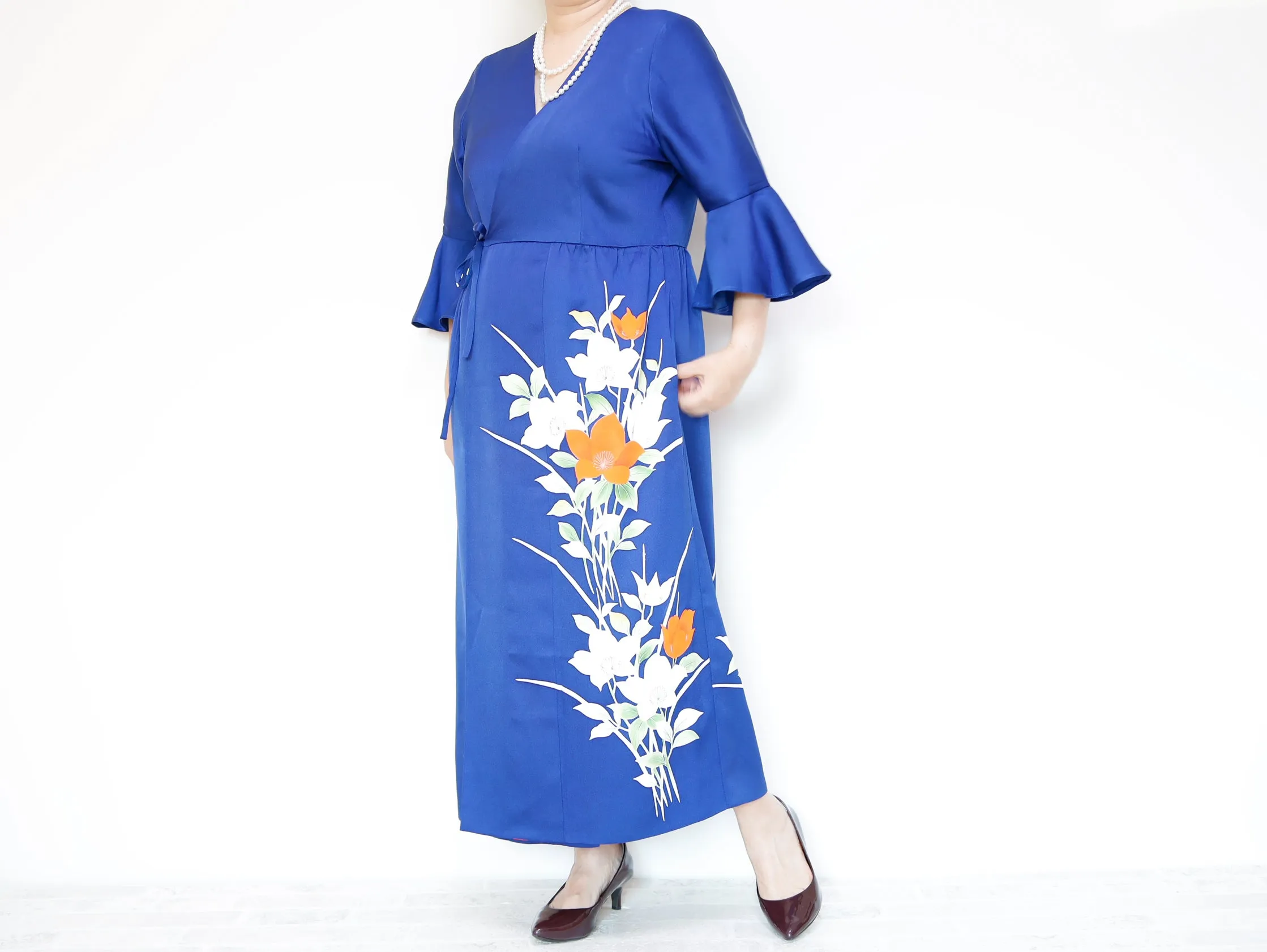 <D16-006> KIMONO WRAPED Dress'n Coat