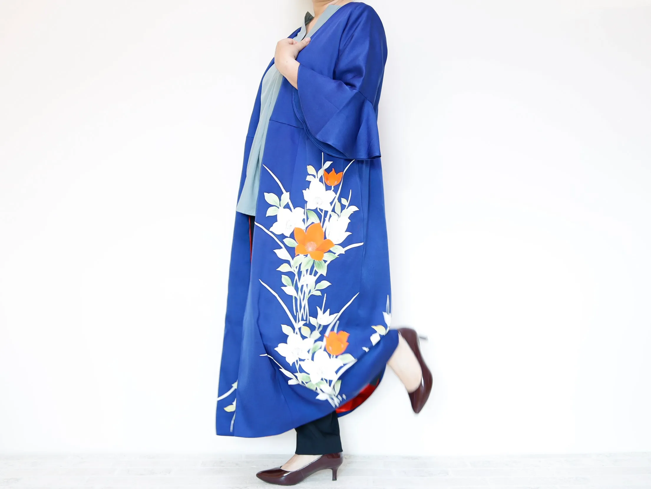 <D16-006> KIMONO WRAPED Dress'n Coat