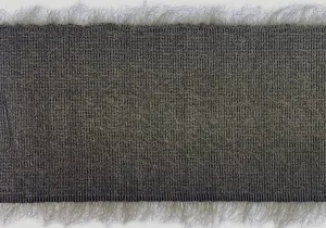 Luxurious Deep Taupe Mohair Blend Trim (Made in Italy)