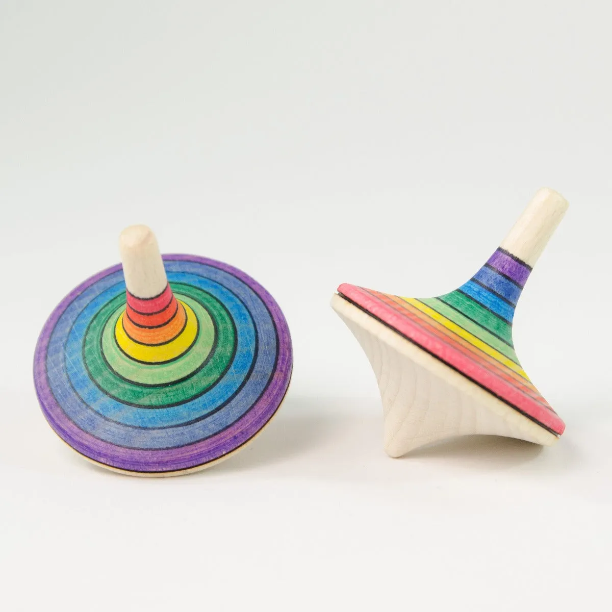 Mader Large Rallye Spinning Top Rainbow