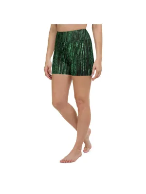 Matrix Inspired Yoga Shorts