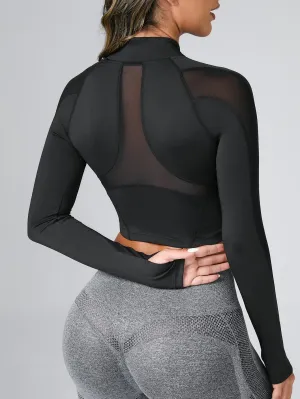 Mesh Panel Thumb Holes Active Jacket SS23
