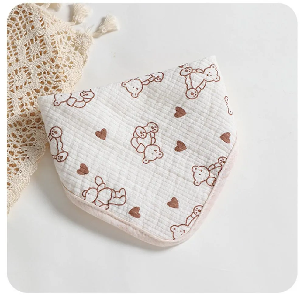 Newborn Baby Square Bib Baby Gauze Bib Wholesale