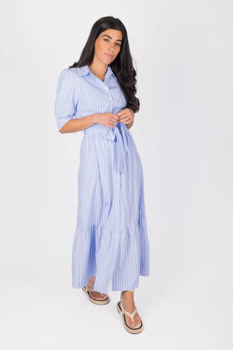 NYLAH DRESS (BLUE STRIPE)