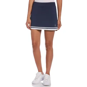 Original Penguin Womens Essential Color Blocked Golf Skort 15" - BLACK IRIS