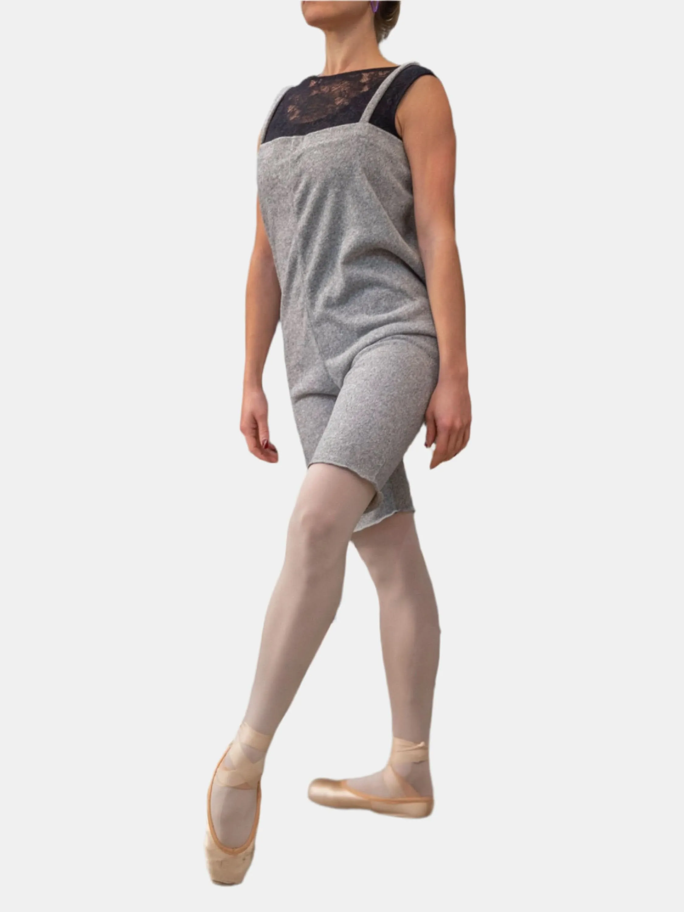 Pearl Mélange Warm-up Dance Romper MP925