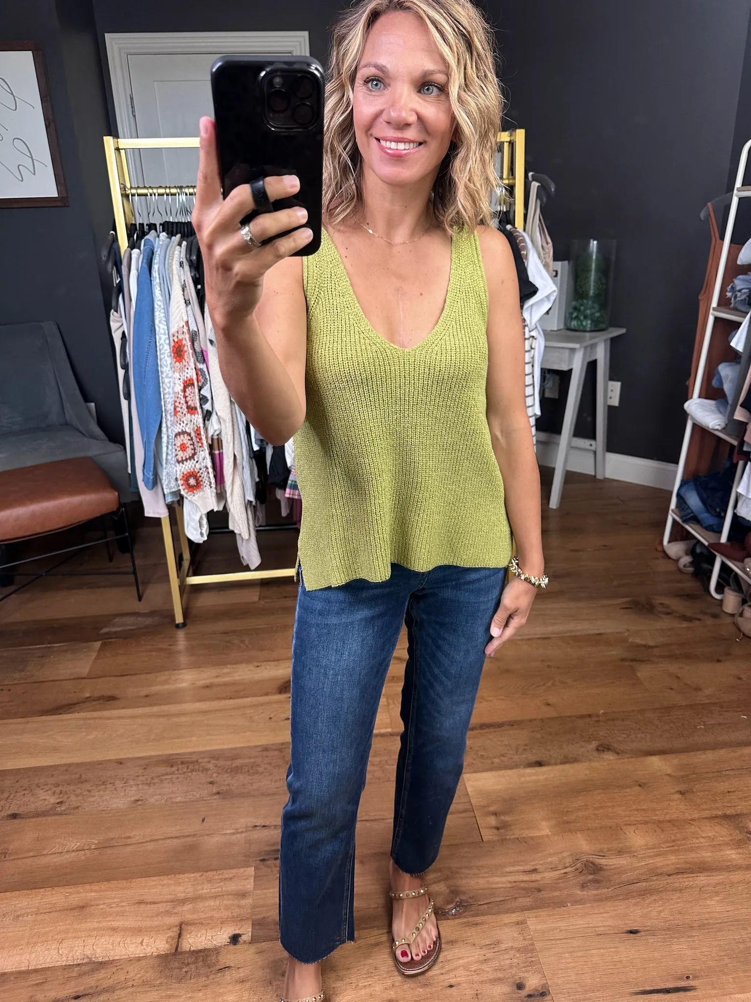 Read Into It Knit V-Neck Top - Multiple Options