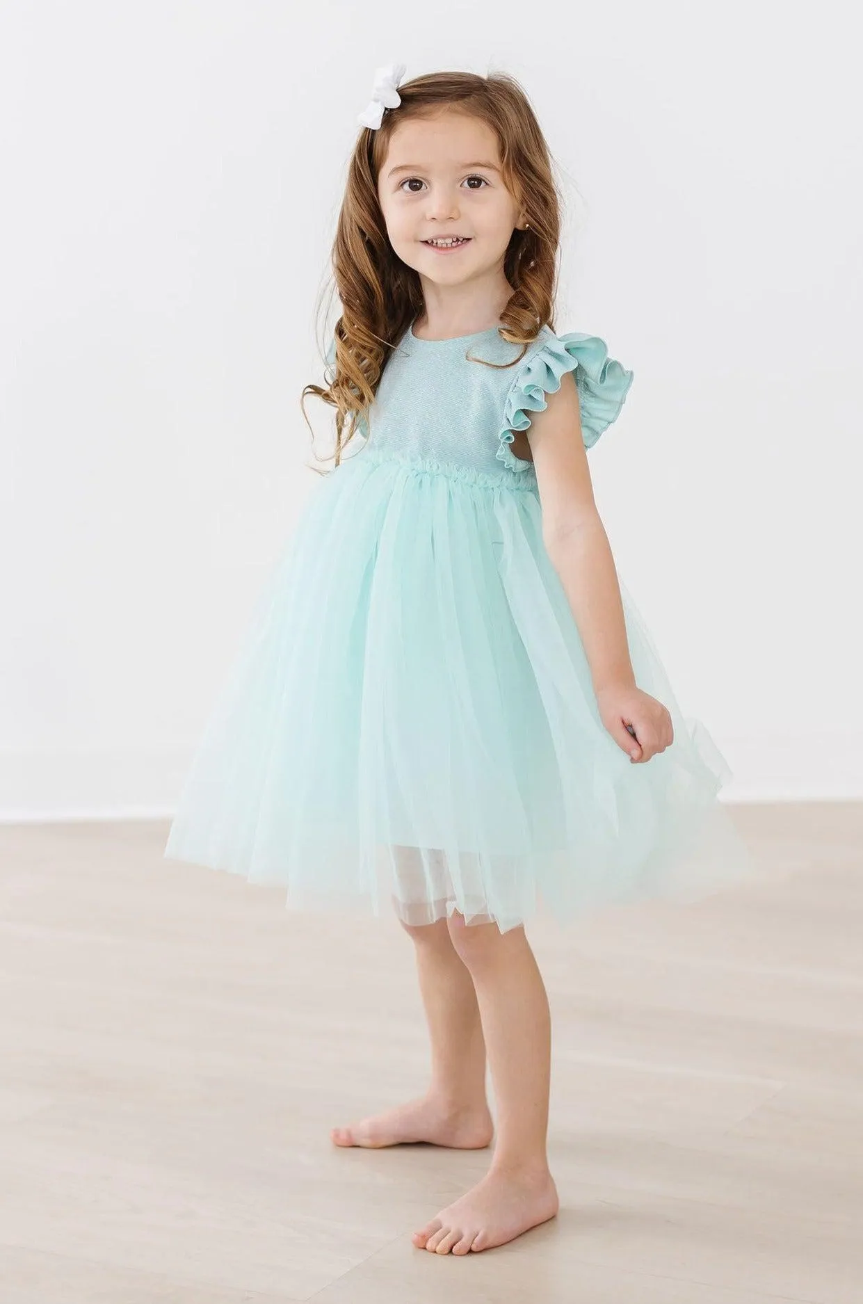 Sage Shimmer Tutu Dress