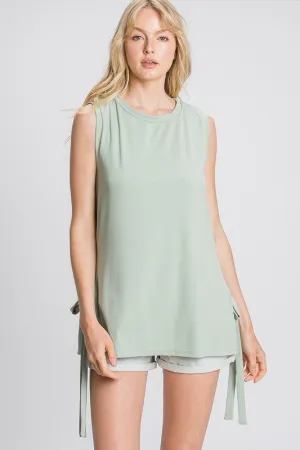 Sage Side-Tie Tank