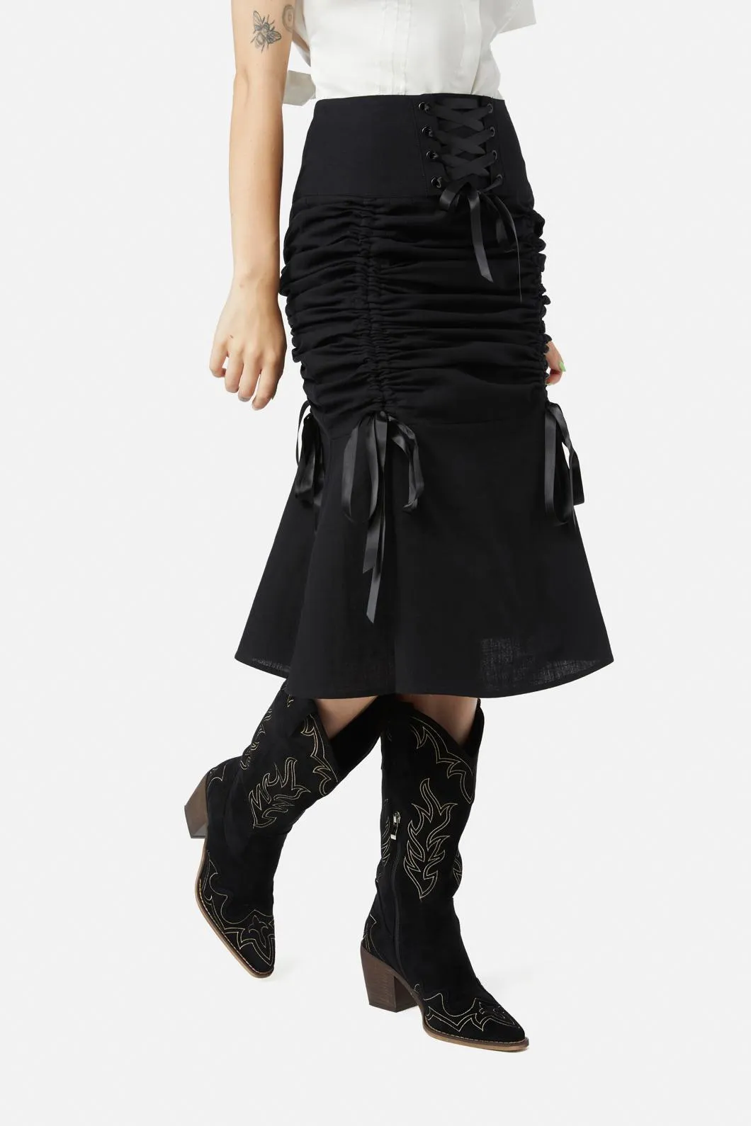 Saloon Ruched Skirt