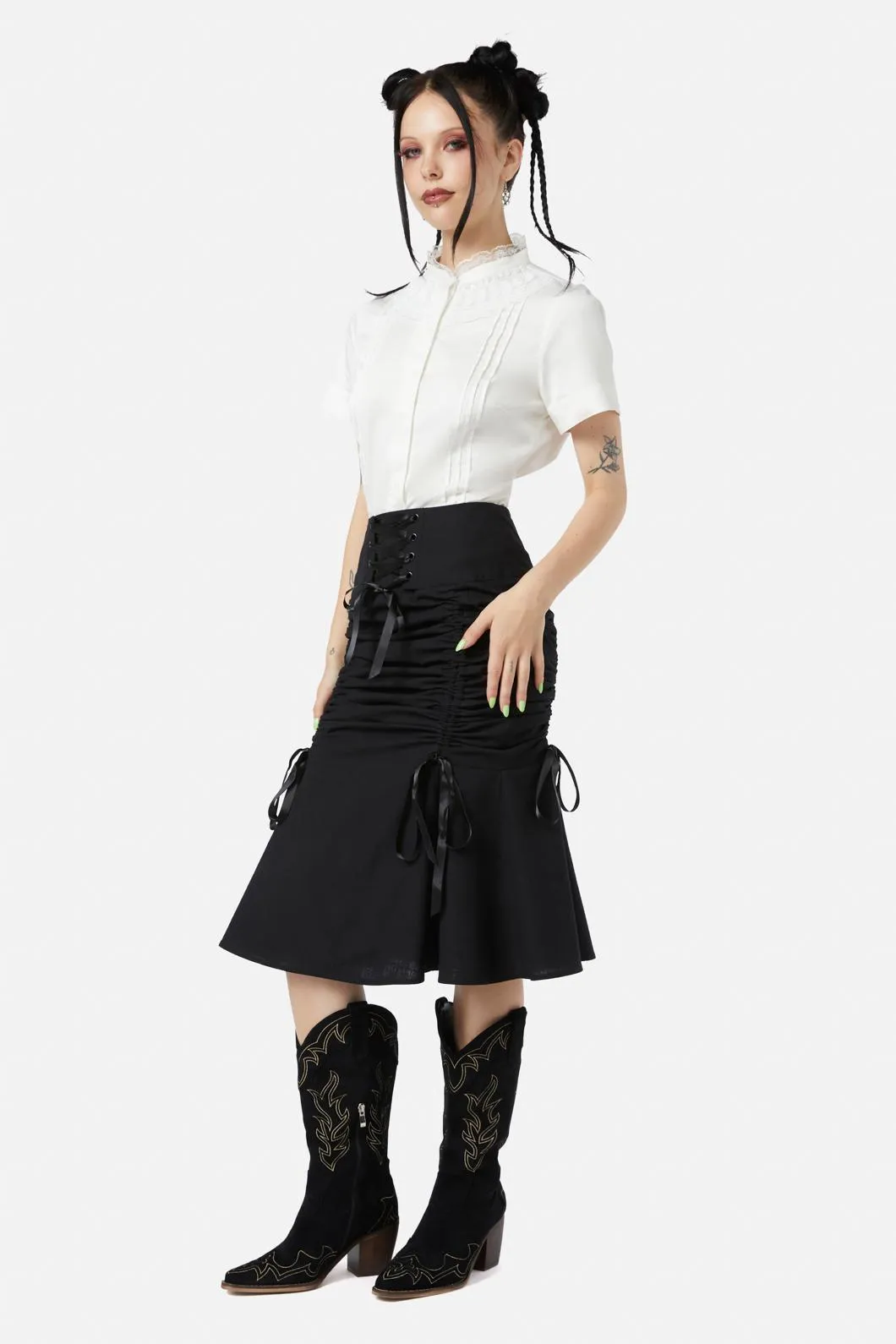 Saloon Ruched Skirt