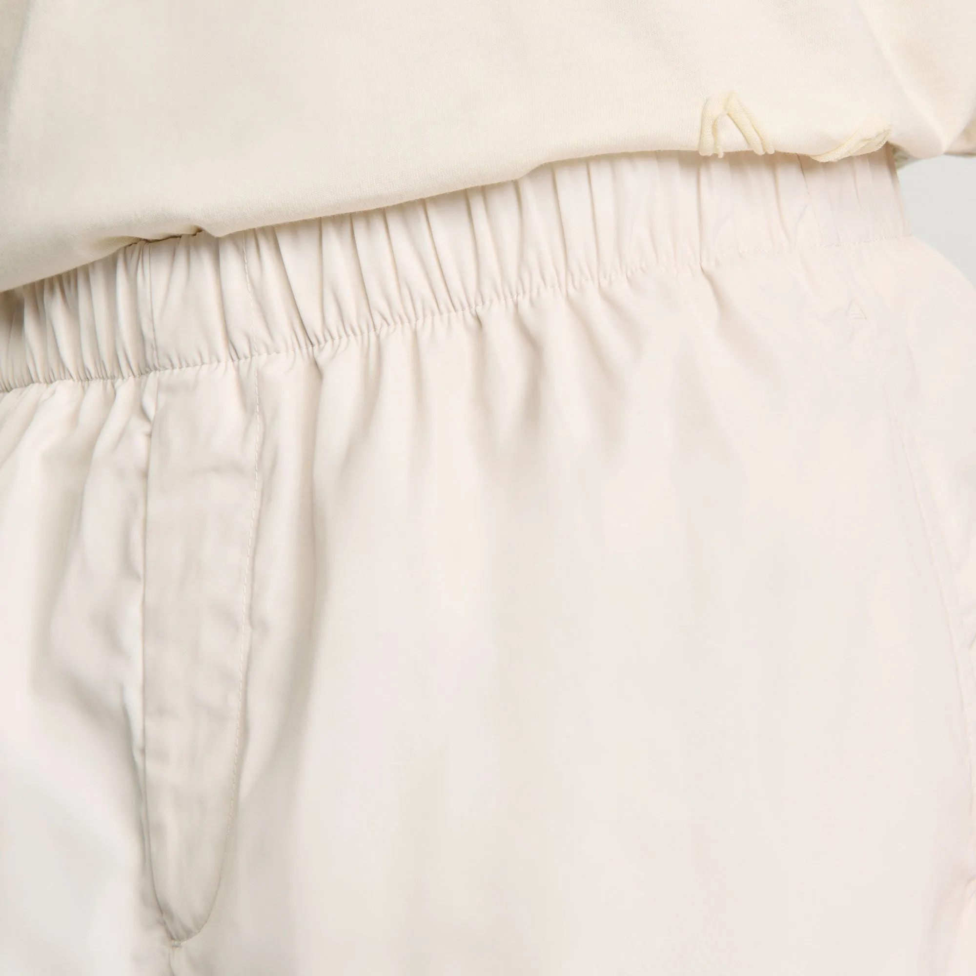 Short Tech Technical Fabric Bermuda Shorts Ivory