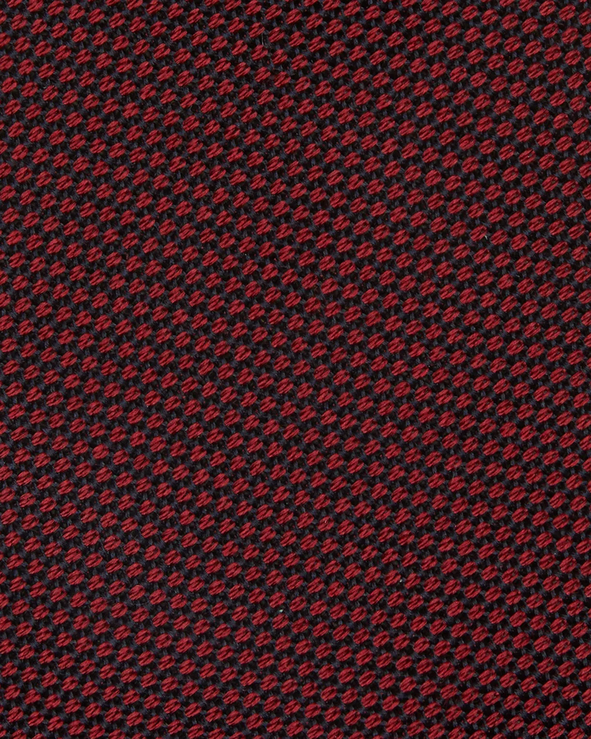 Silk Fino Grenadine Tie in Red/Navy