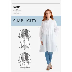 Simplicity Sewing Pattern S9044 Misses' Tops With Tucks