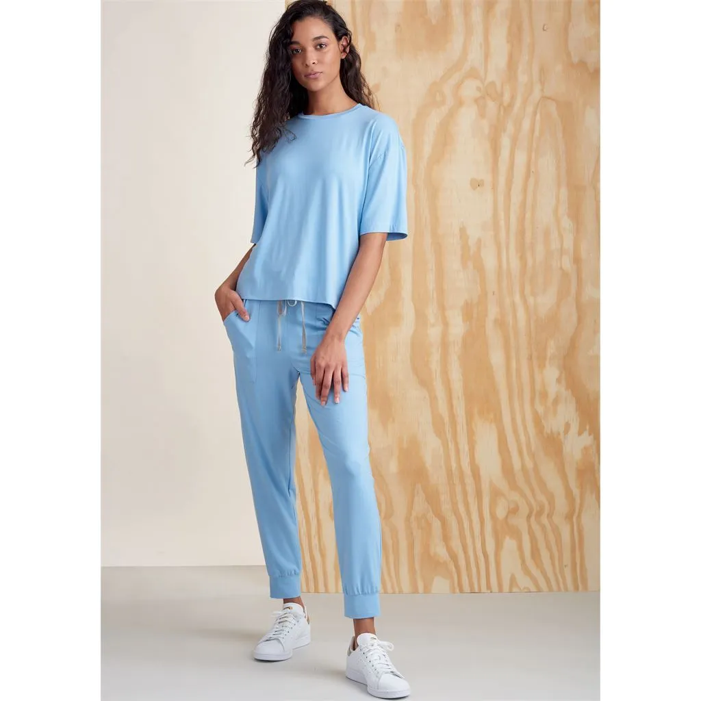 Simplicity Sewing Pattern S9337 Unisex Knits Only Tops, Pants and Shorts