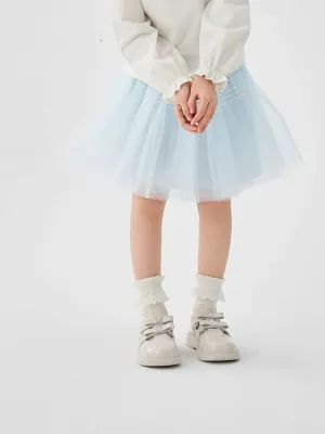 Skirt 2025 New Spring Style for Toddler Girls Woven Short Skirt