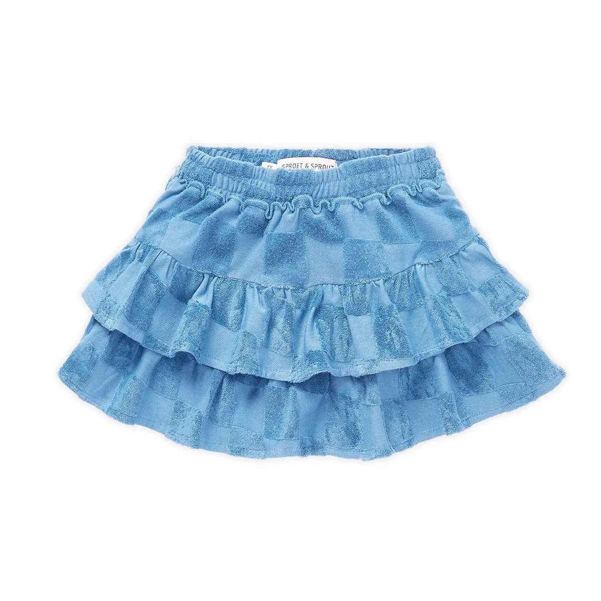 Skirt Terry Blocks Breezy Blue