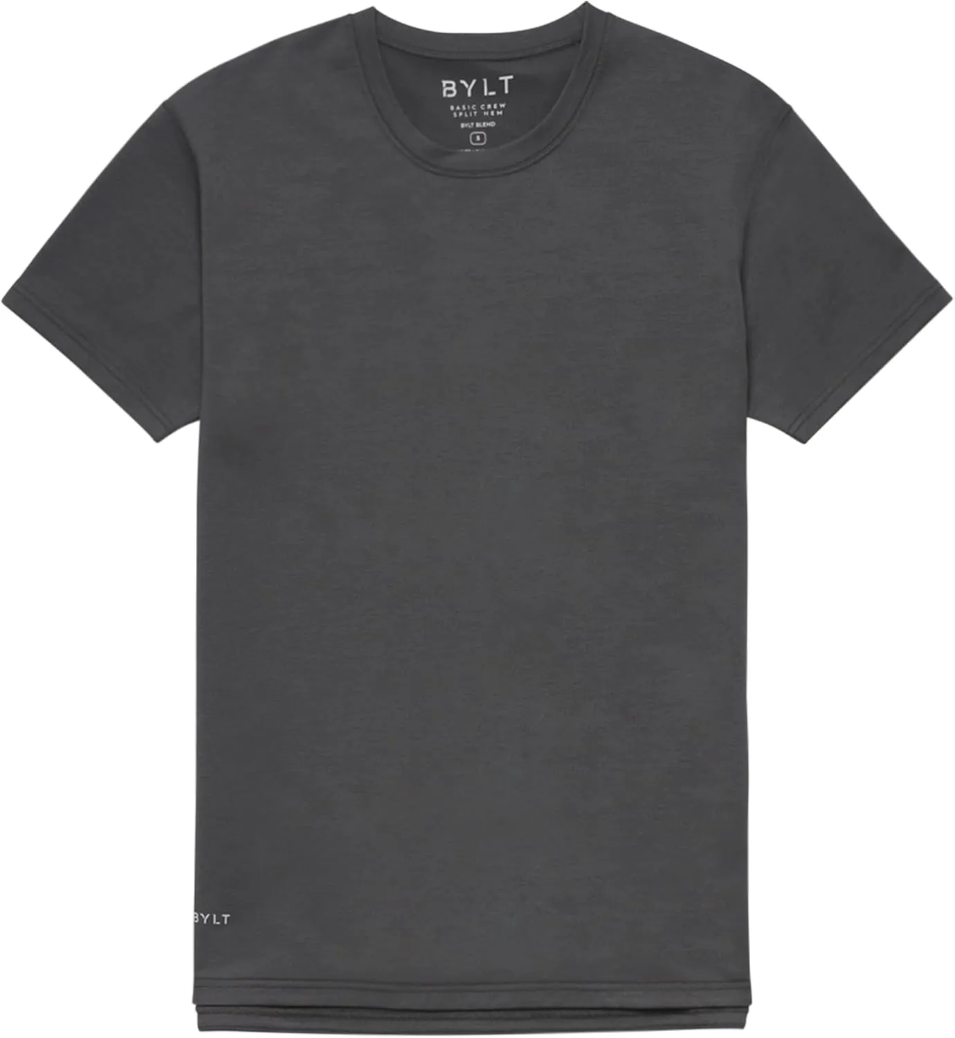 Split Hem Short Sleeve Men's T-Shirt - Polyester, Cotton, and Spandex Blend – Moisture Wicking, Breathable, Classic Fit