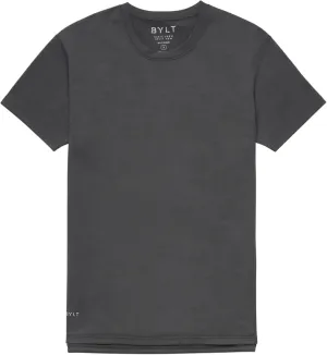 Split Hem Short Sleeve Men's T-Shirt - Polyester, Cotton, and Spandex Blend – Moisture Wicking, Breathable, Classic Fit