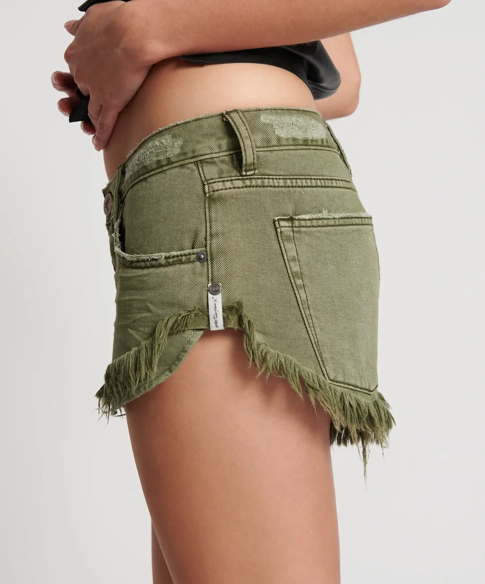 ST KHAKI DUKES LOW WAIST DENIM SHORTS