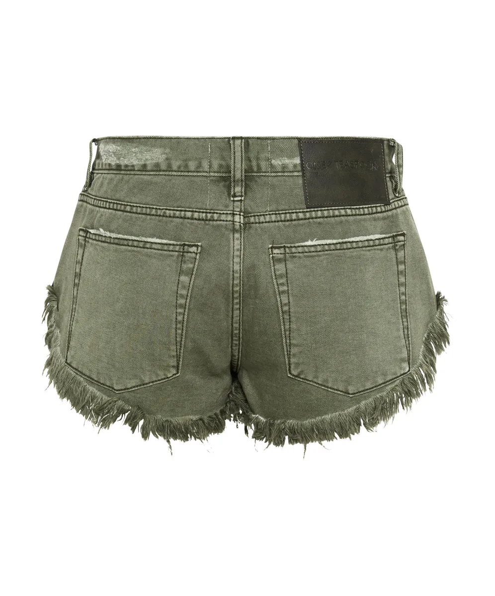 ST KHAKI DUKES LOW WAIST DENIM SHORTS