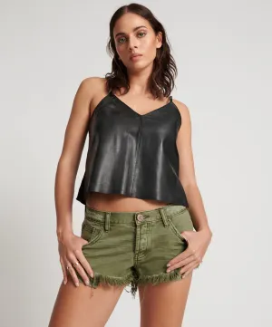 ST KHAKI DUKES LOW WAIST DENIM SHORTS