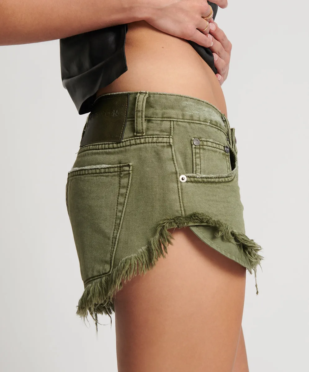 ST KHAKI DUKES LOW WAIST DENIM SHORTS