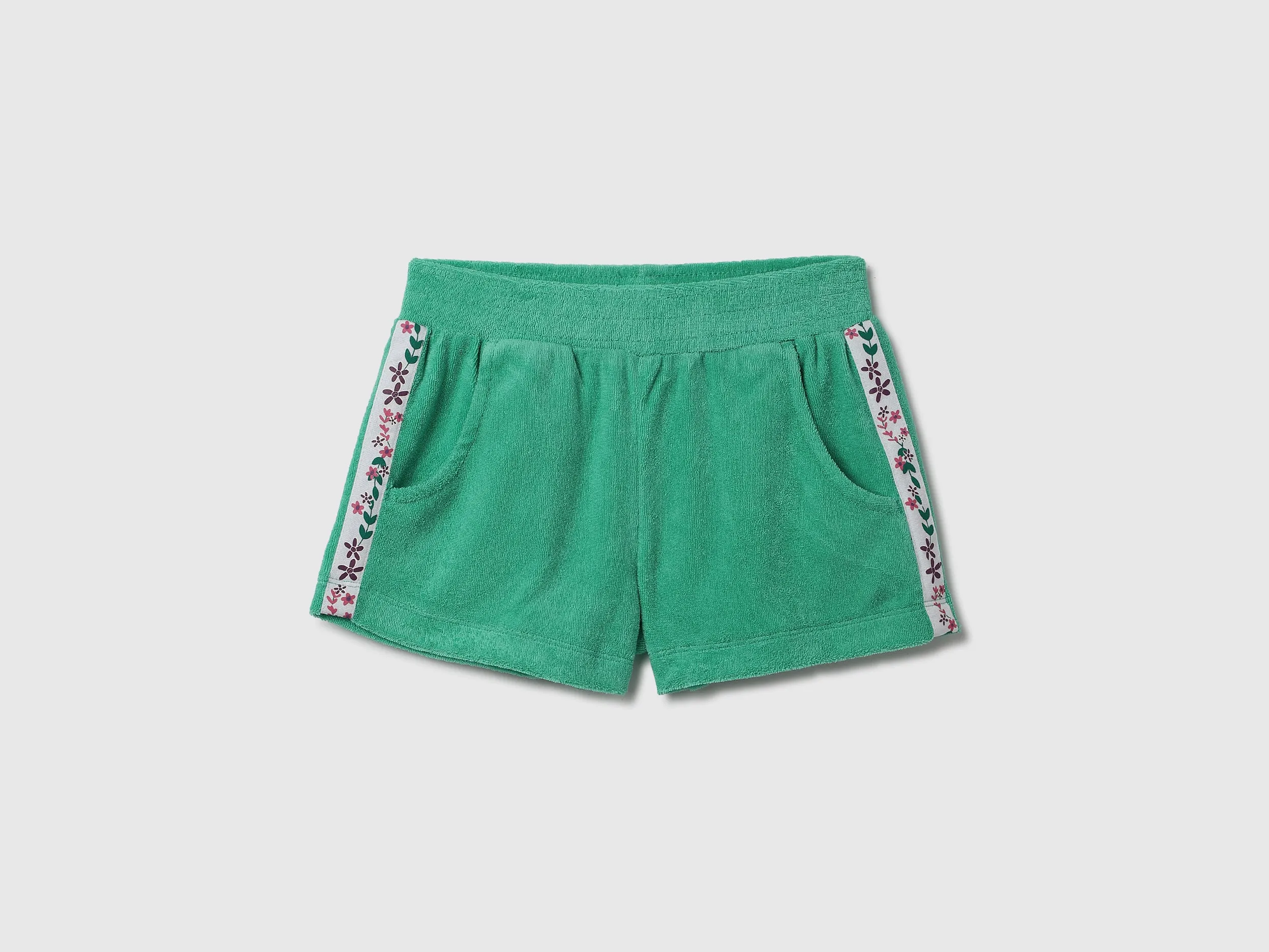 Striped Regular Fit Towel Shorts