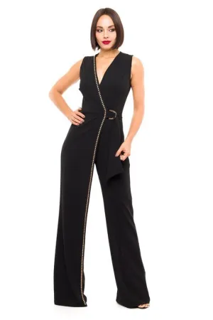 Studded Border Jumpsuit (Pick Color)