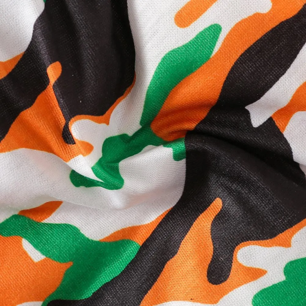 Summer Kids Set Letter Camo Print Hoodie Shorts Set Wholesale Baby Boy Clothes