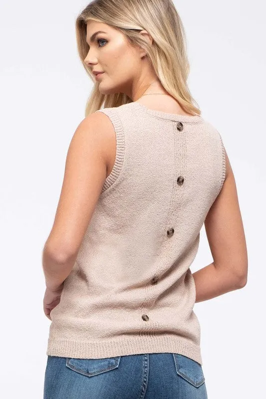 Tan Knit Tank