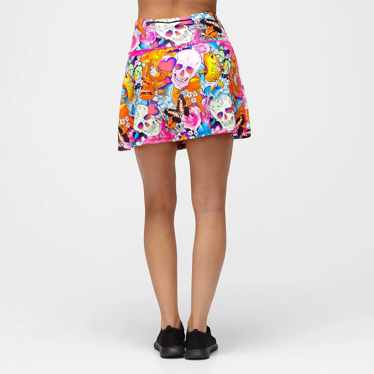 Tattoo Skulls Skort