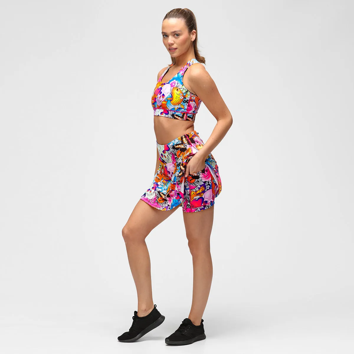 Tattoo Skulls Skort